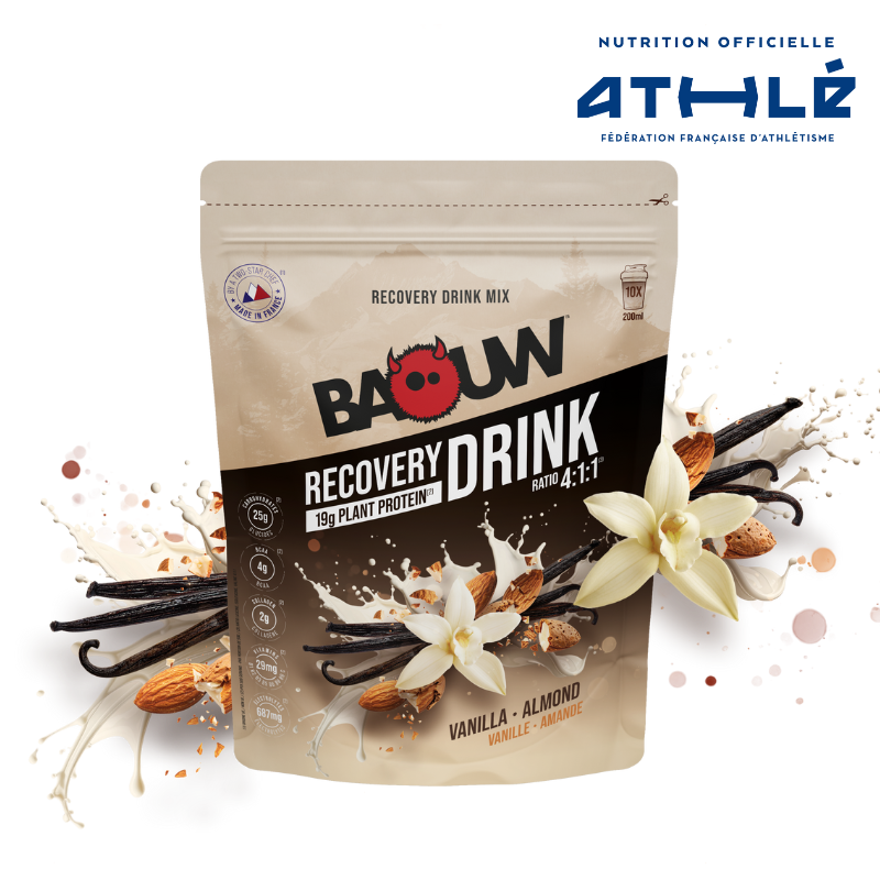 Baouw Recovery drink - Vanille amande 500g