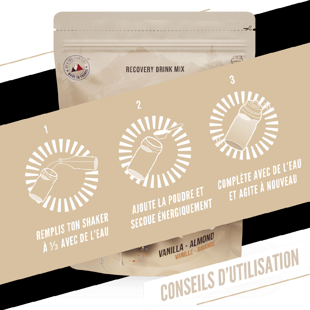 Baouw Recovery drink - Vanille amande 500g
