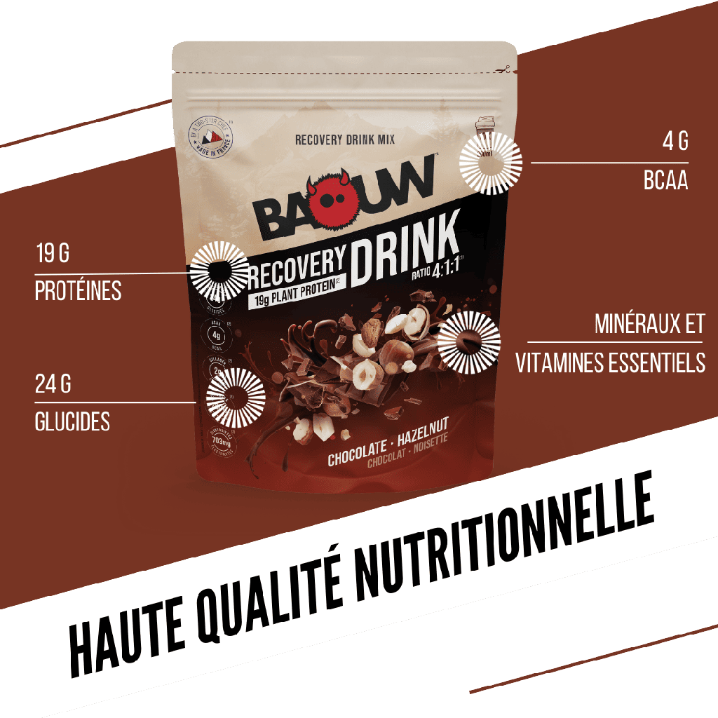 Baouw Recovery drink - Chocolat noisette 500g