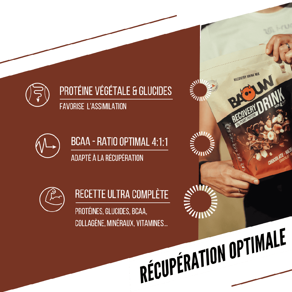Baouw Recovery drink - Chocolat noisette 500g