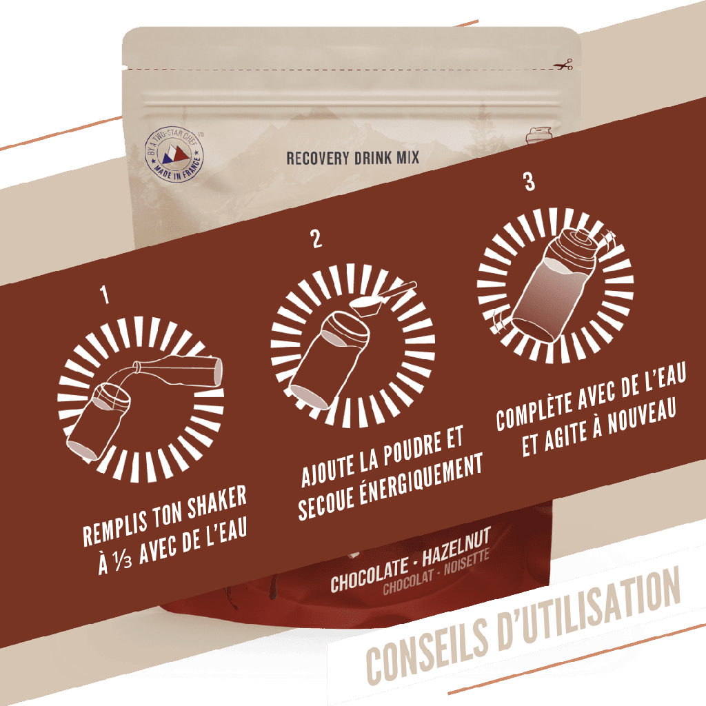Baouw Recovery drink - Chocolat noisette 500g