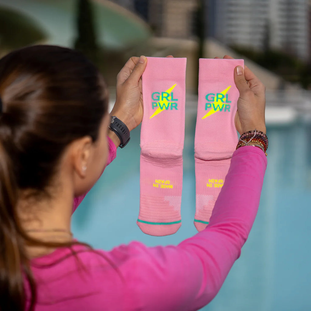 Chaussettes Sporcks - Girls power pink