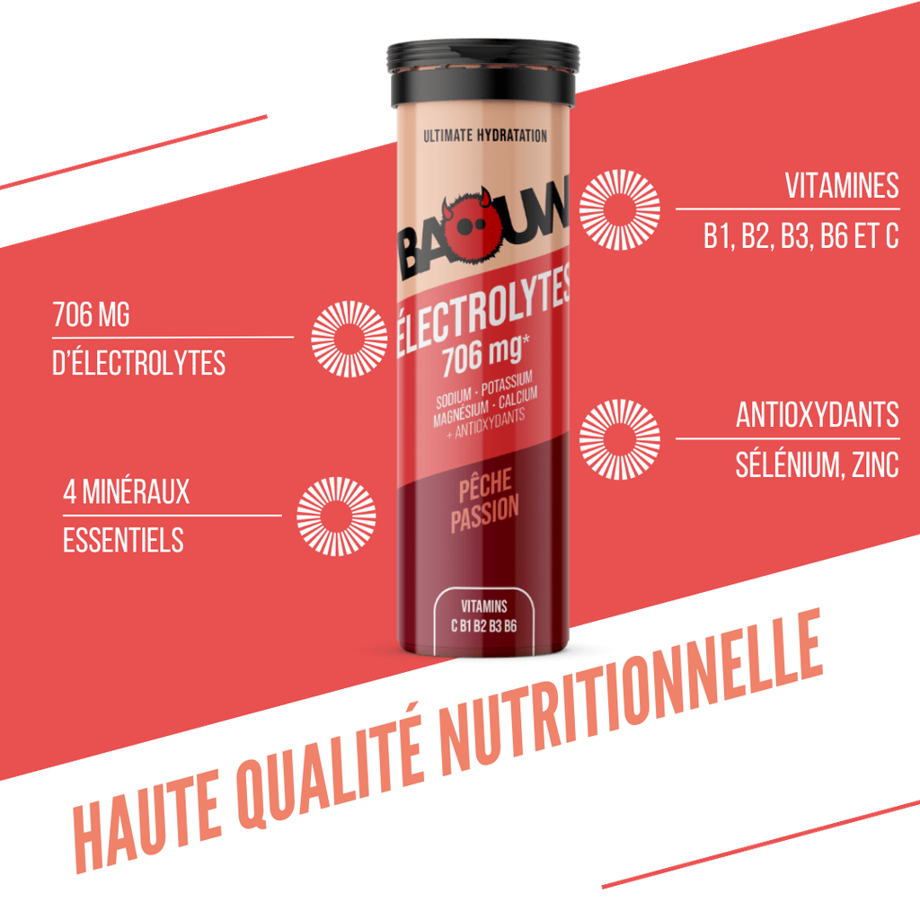 Pastilles électrolytes Baouw - Pêche passion