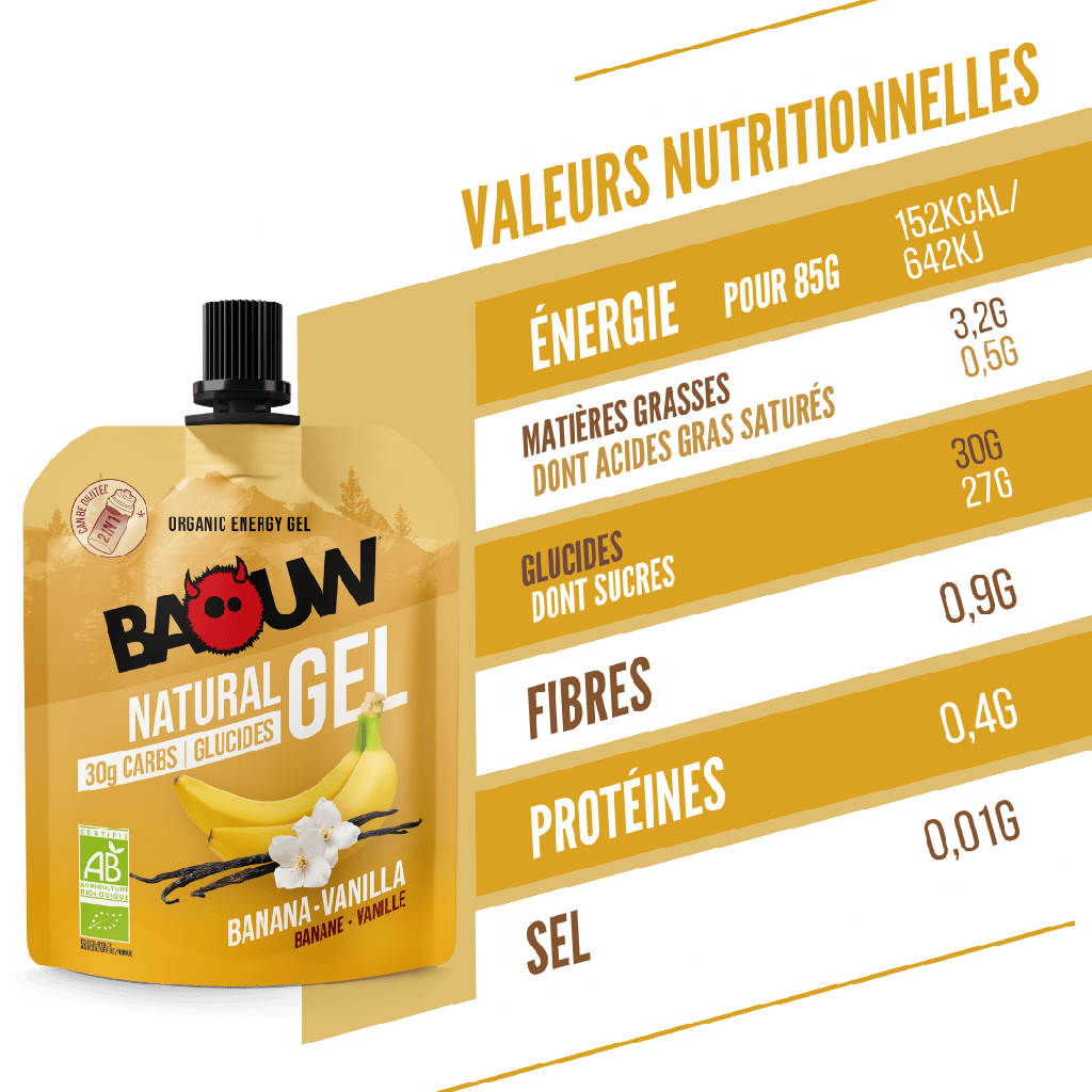 Gel énergétique Baouw - Banane vanille