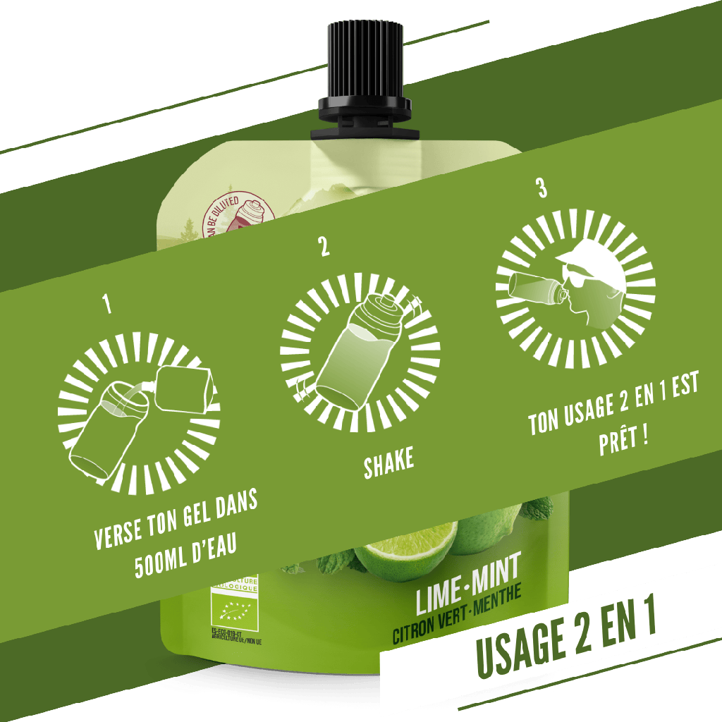 Gel énergétique Baouw - Citron vert menthe