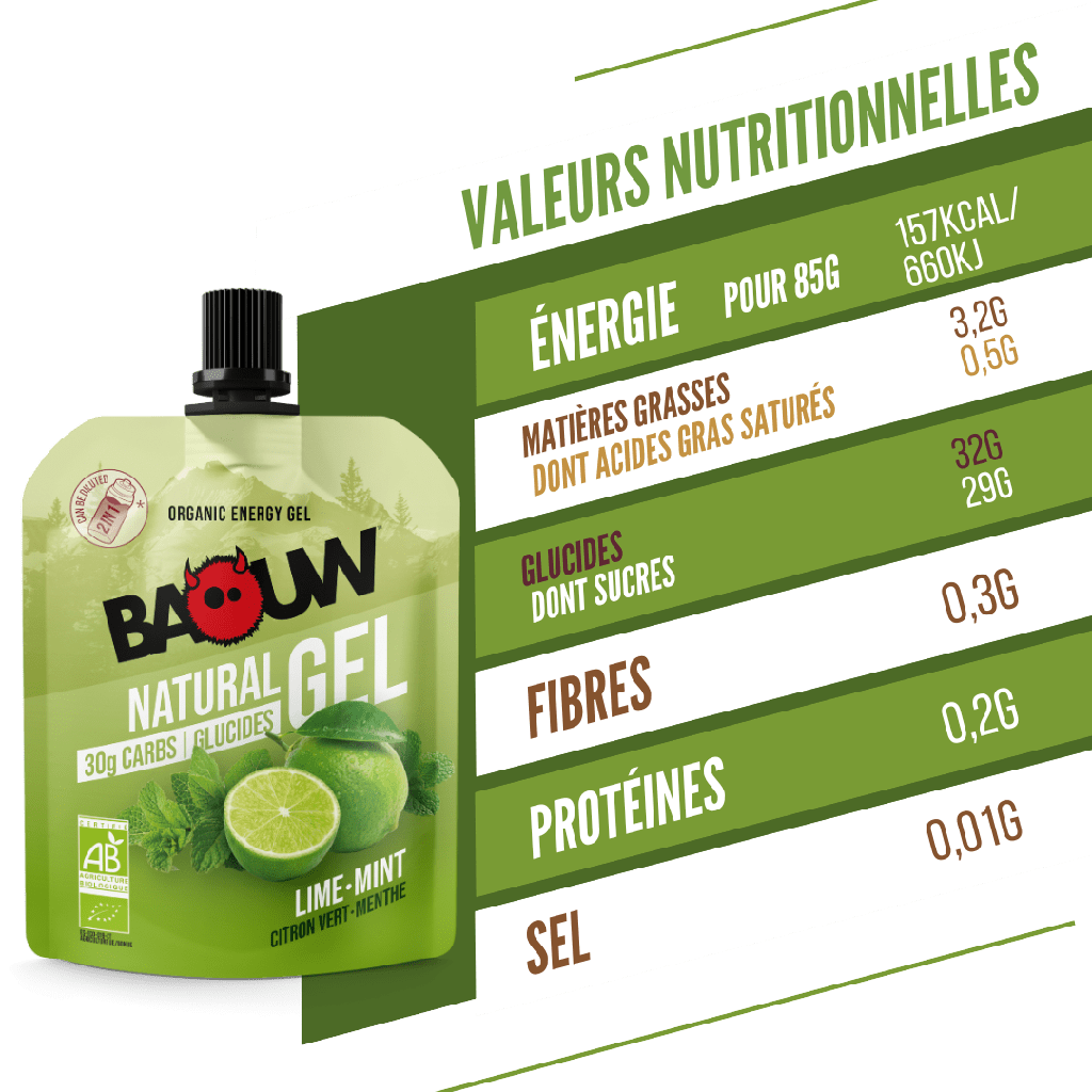 Gel énergétique Baouw - Citron vert menthe