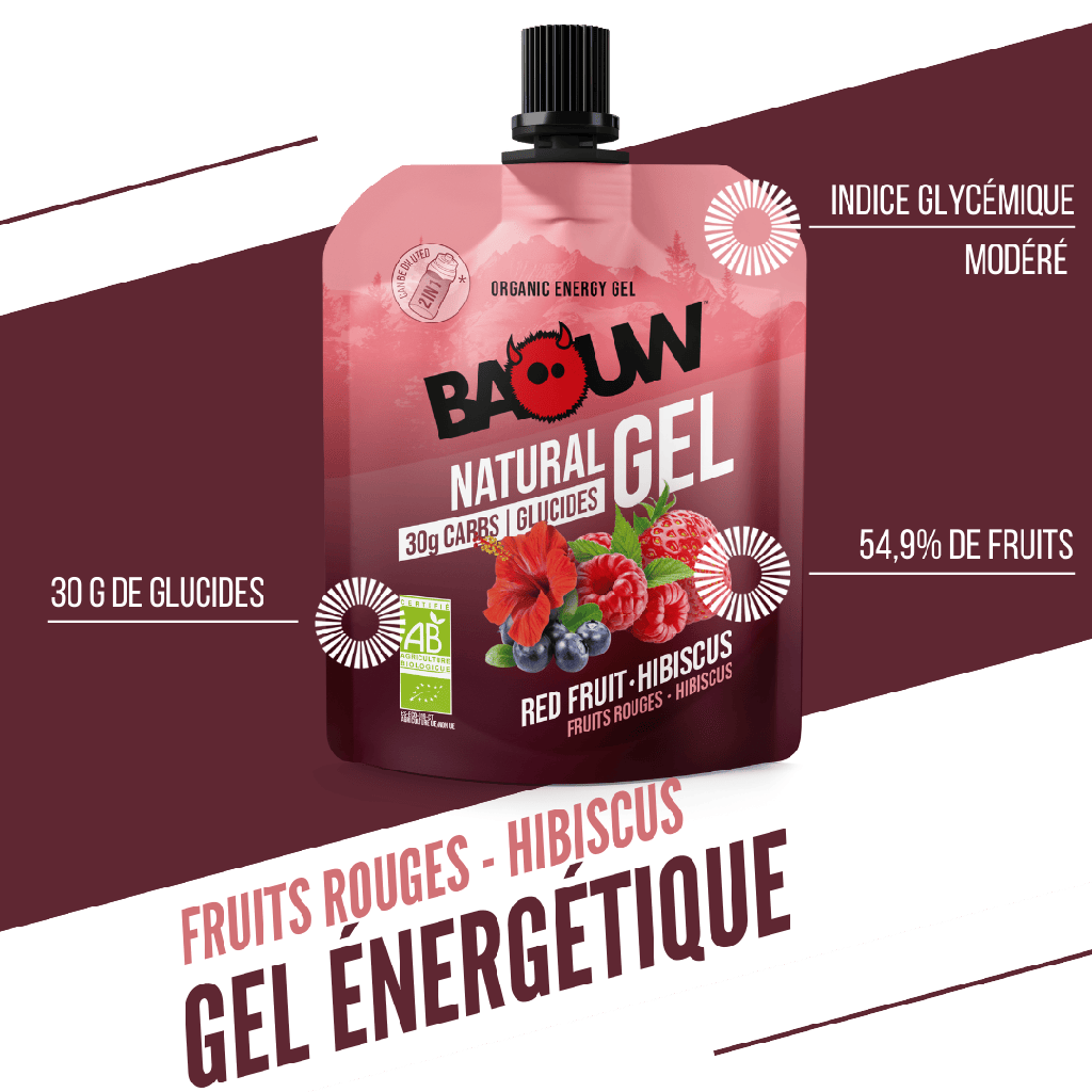 Gel énergétique Baouw - Fruits rouges hibiscus
