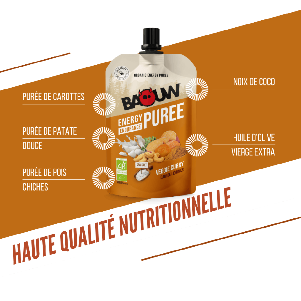 Purée énergétique Baouw - Cari de légumes