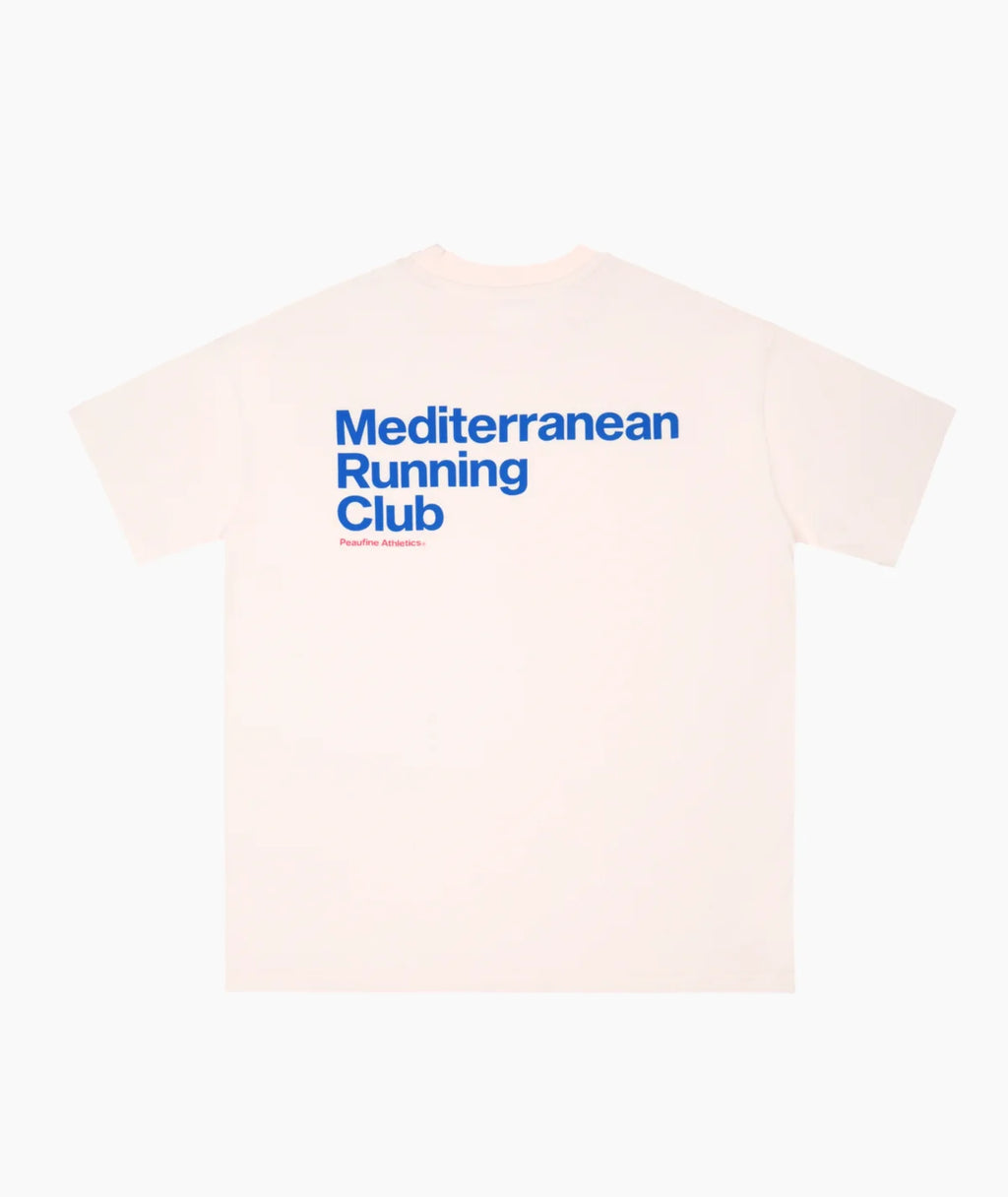 Oversize organic t-shirt, off white - Peaufine Athletics