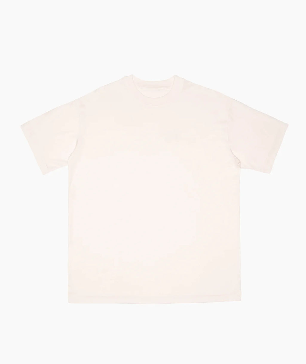 Oversize organic t-shirt, off white - Peaufine Athletics