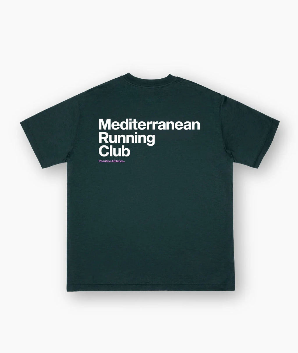 Oversize organic t-shirt, pine forest - Peaufine Athletics