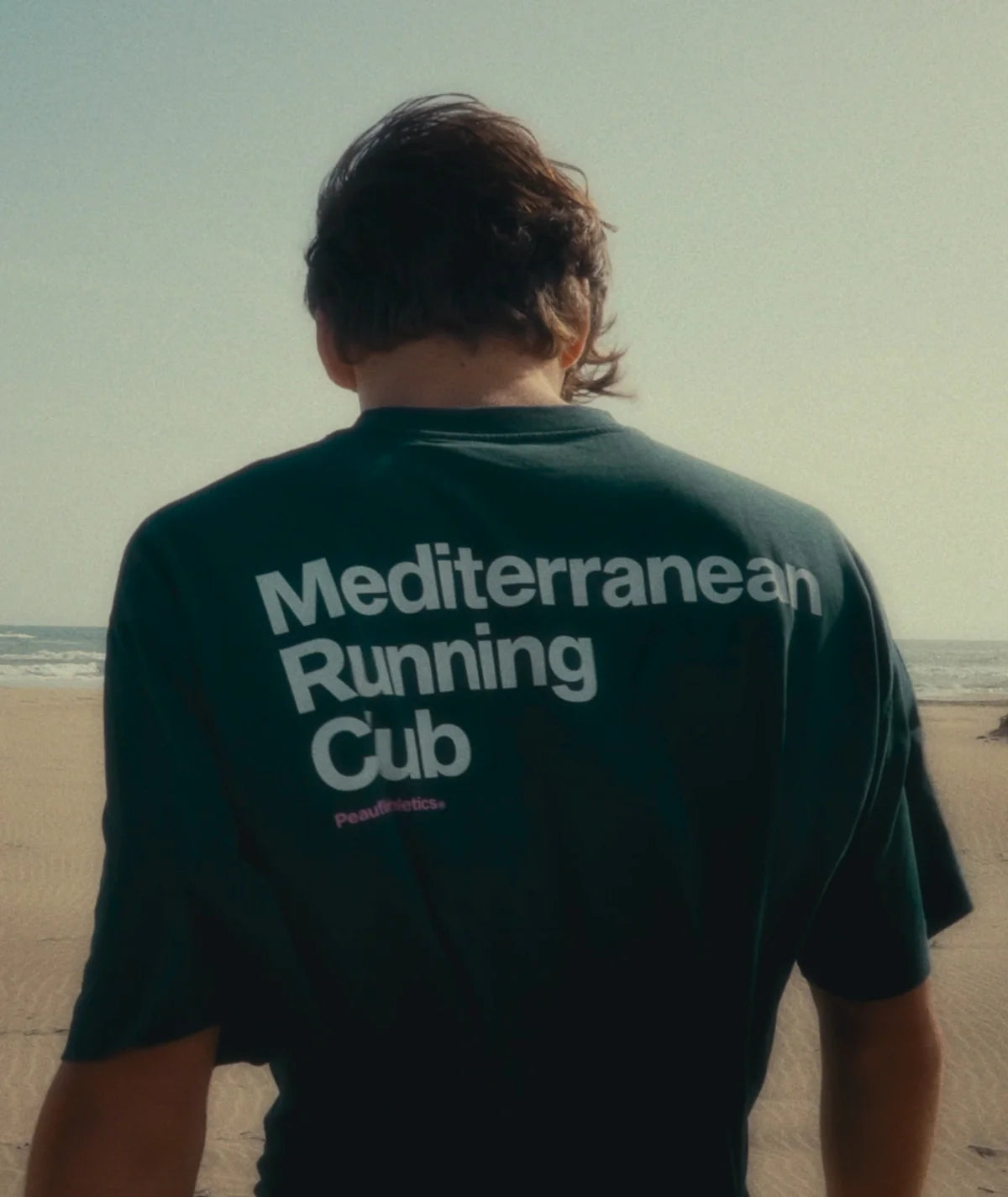 Oversize organic t-shirt, pine forest - Peaufine Athletics