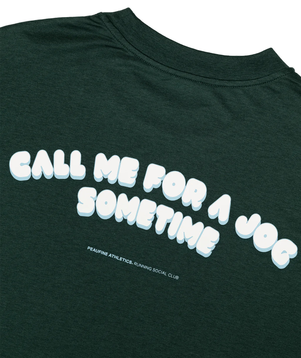 Peaufine Athletics Wood T-shirt, Call me for a jog sometime