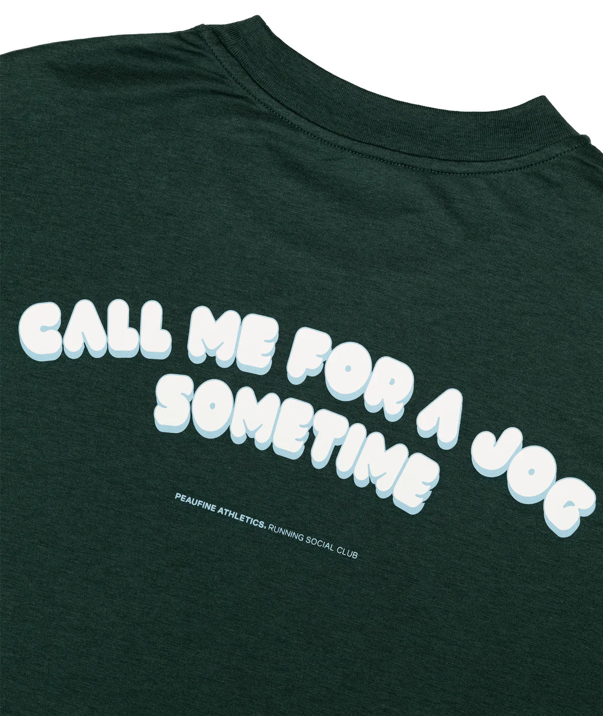 Peaufine Athletics Wood T-shirt, Call me for a jog sometime