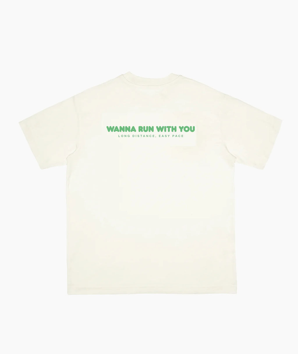 Peaufine Athletics Wood t-shirt, Wanna run with you