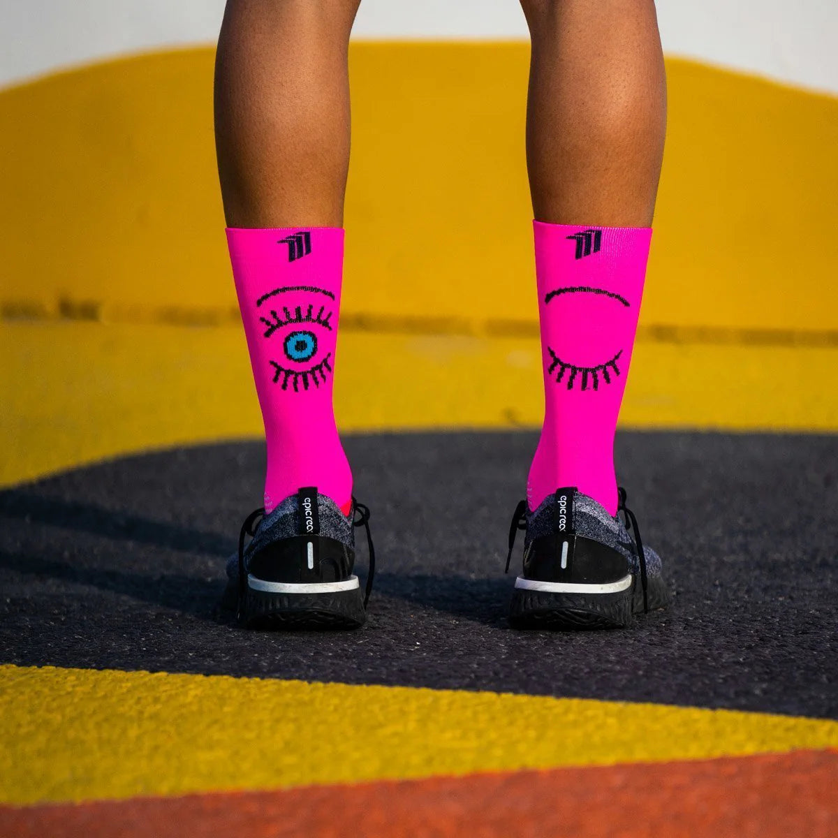Chaussettes Sporcks - Eye pink
