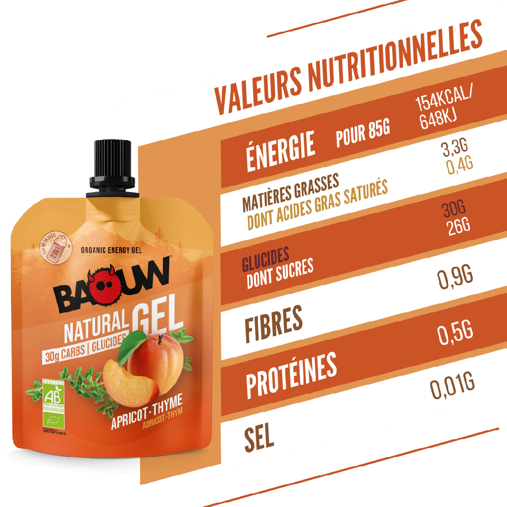 Gel énergétique Baouw - abricot/ thym