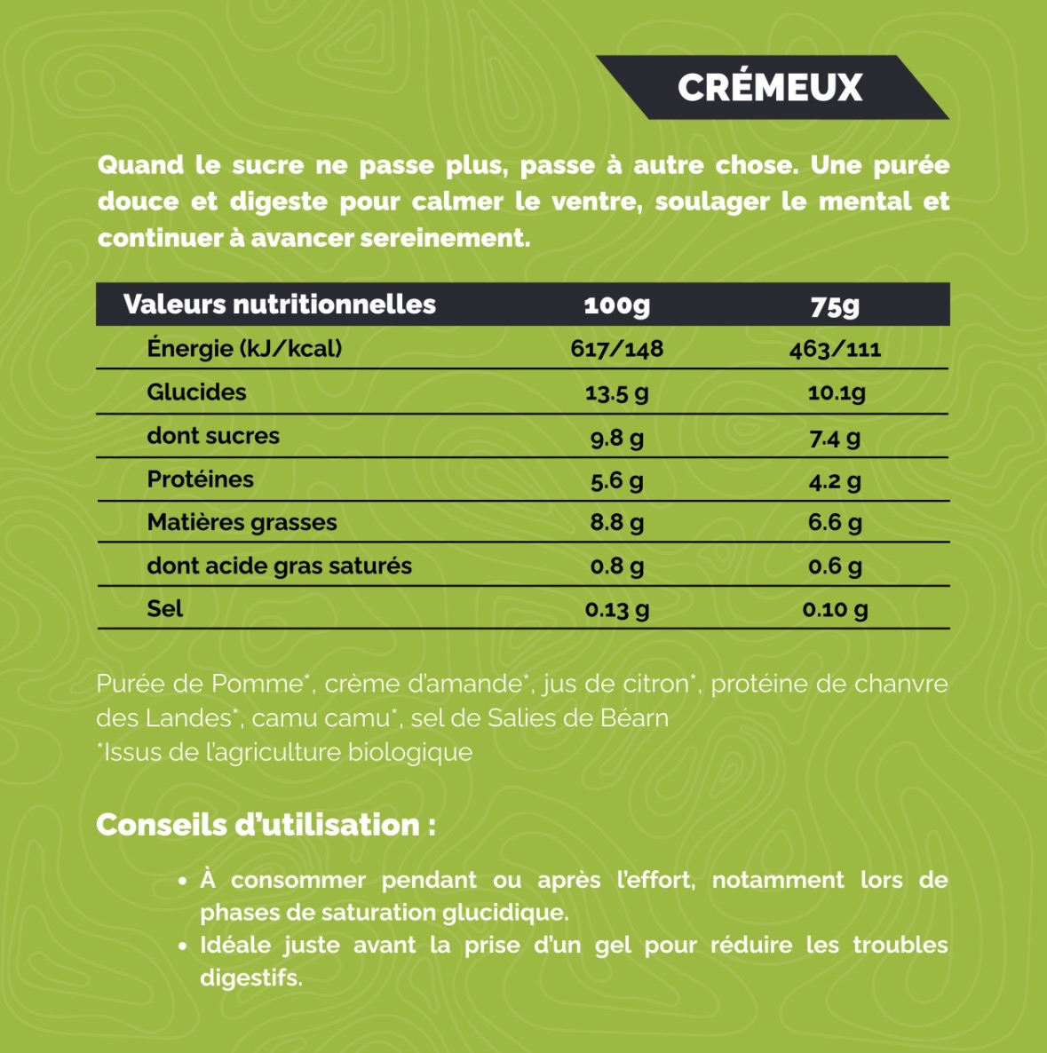 Compote sucrée 4 Ultra - Amande citron