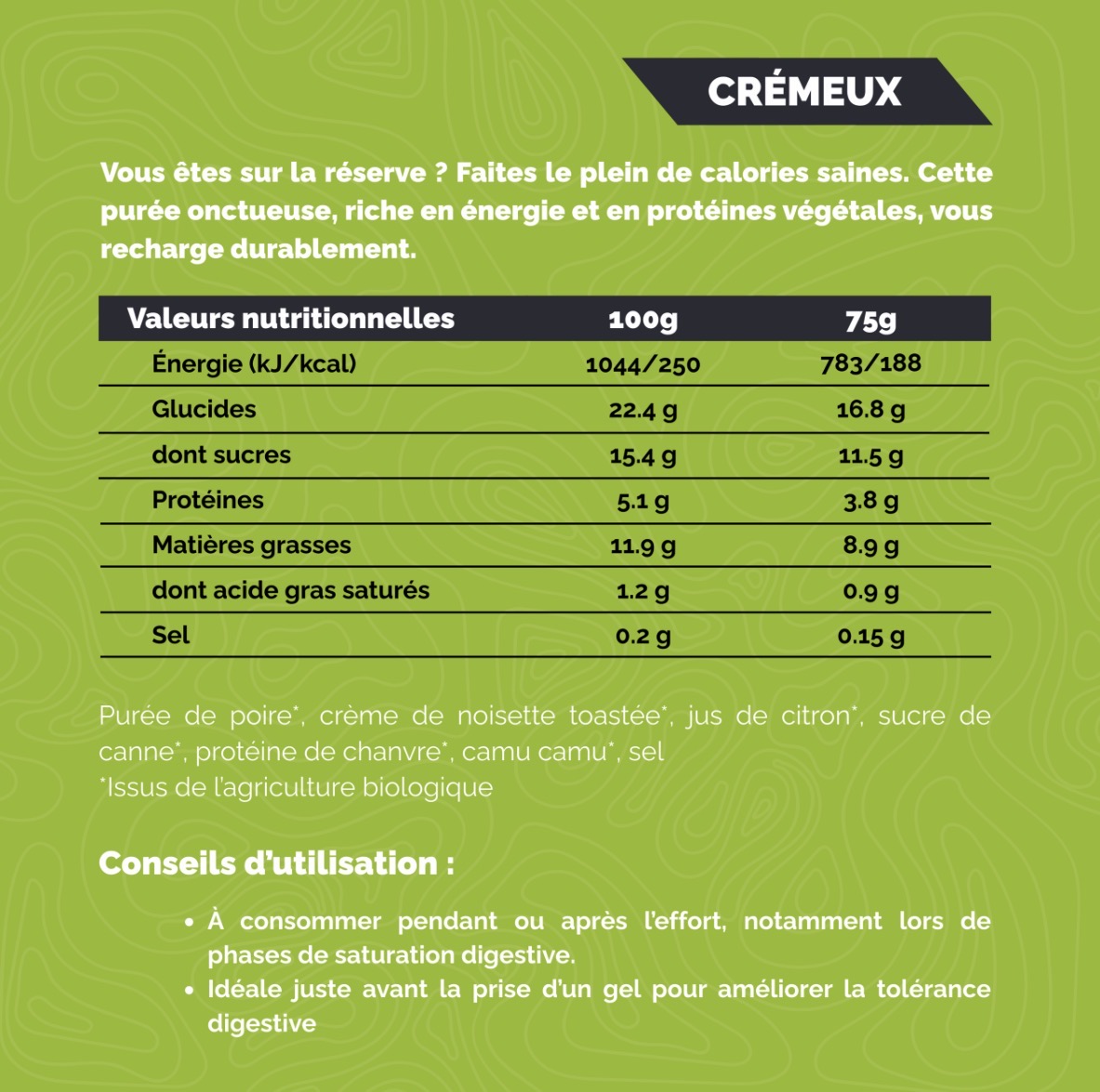 Compote sucrée 4 Ultra - Poire noisette