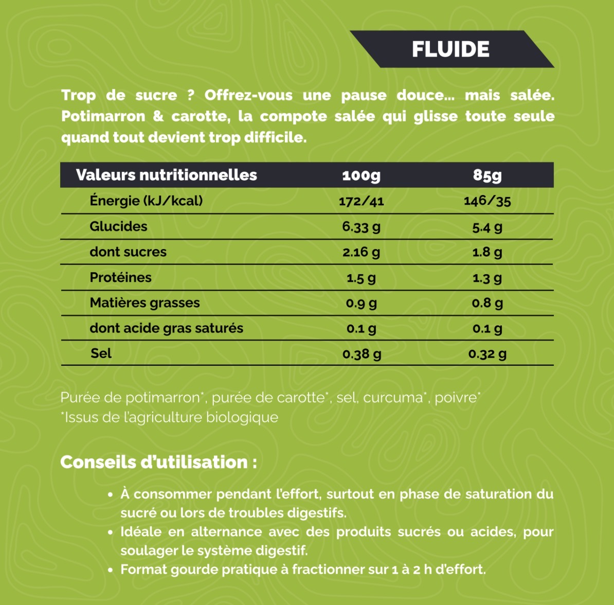 Purée salée 4 Ultra - Potimarron carotte