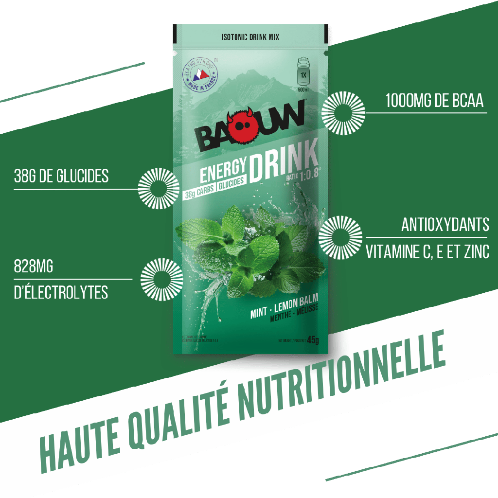 Boisson énergétique Baouw - Menthe mélisse