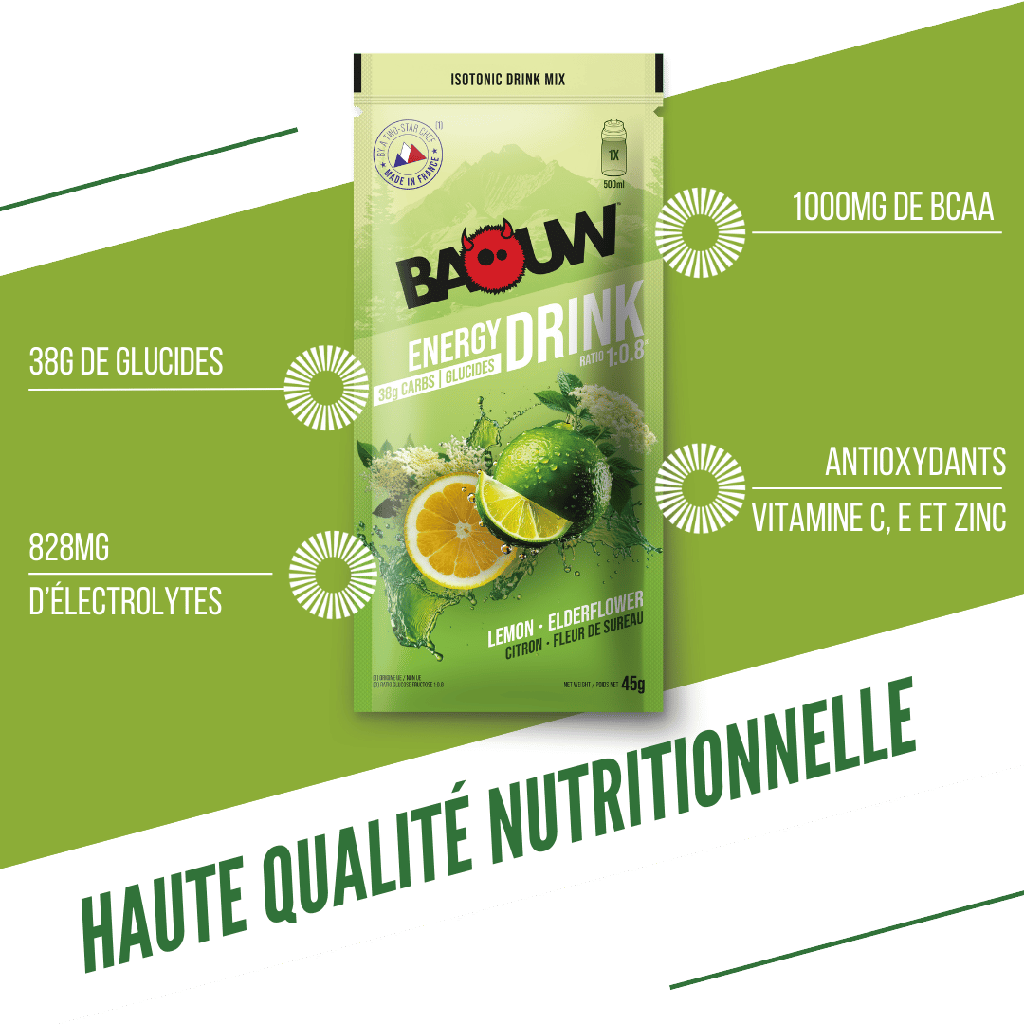 Boisson énergétique Baouw - Citron fleur de sureau