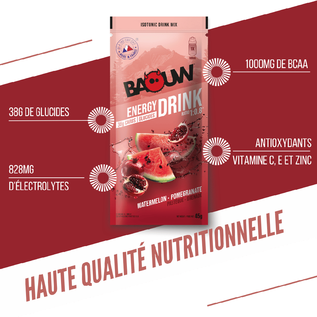 Boisson énergétique Baouw - Pastèque Grenade