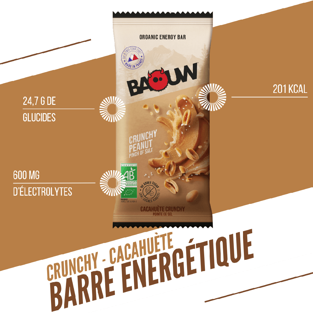 Barre énergétique Baouw - Crunchy cacahuète