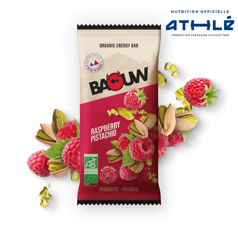 Barre énergétique Baouw - Framboise pistache