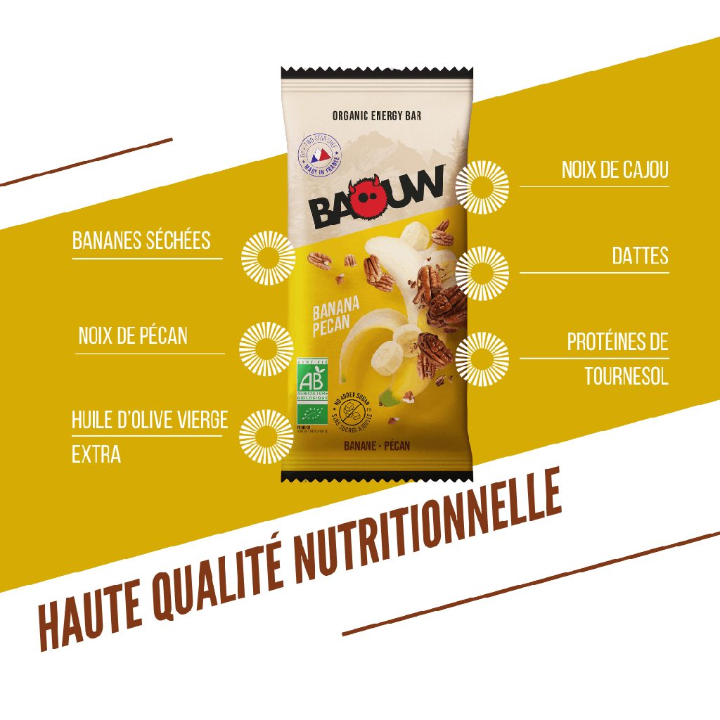 Barre énergétique Baouw - Banane pécan