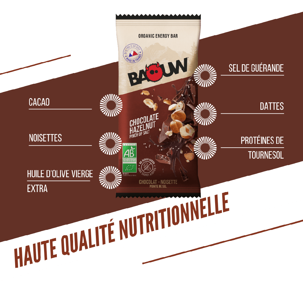 Barre énergétique Baouw - Chocolat noisette