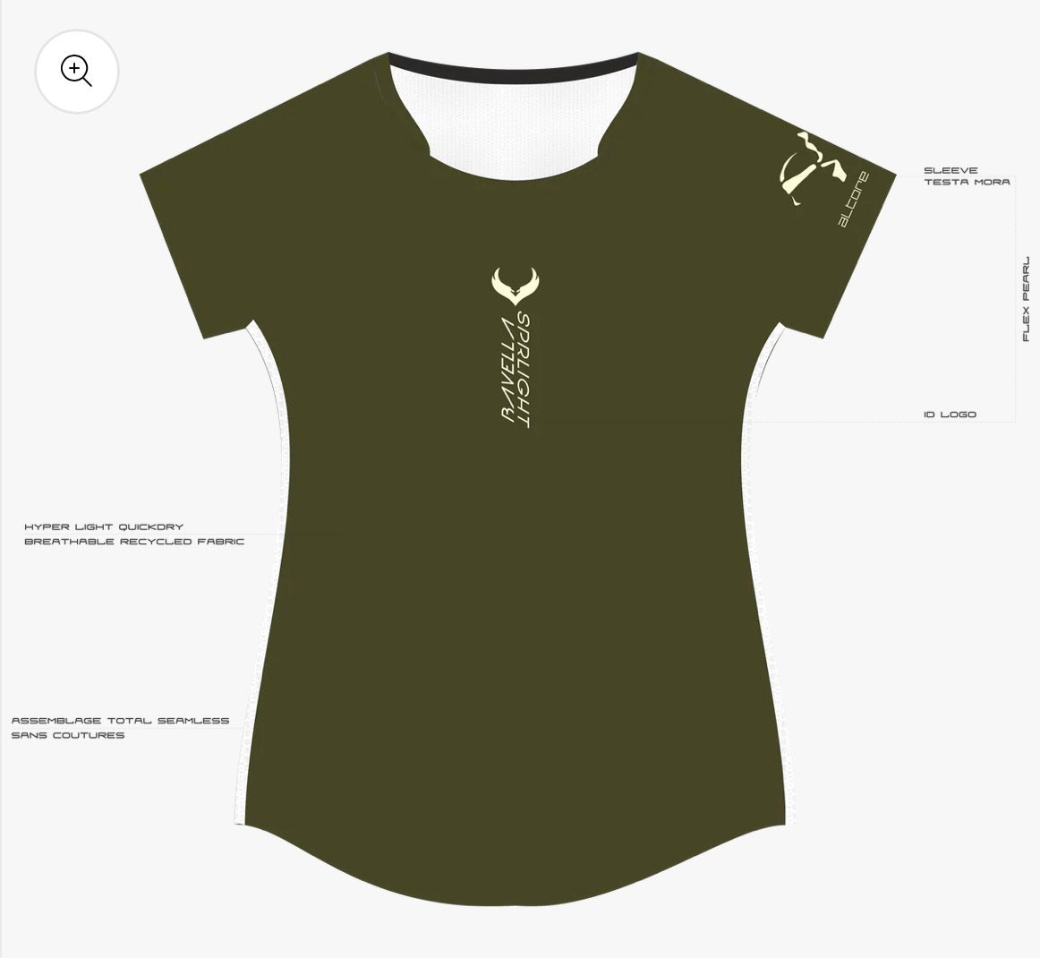 ALTORE T-shirt Bavella 2.1 Superlight Series - W - Corsikaki | Pearl