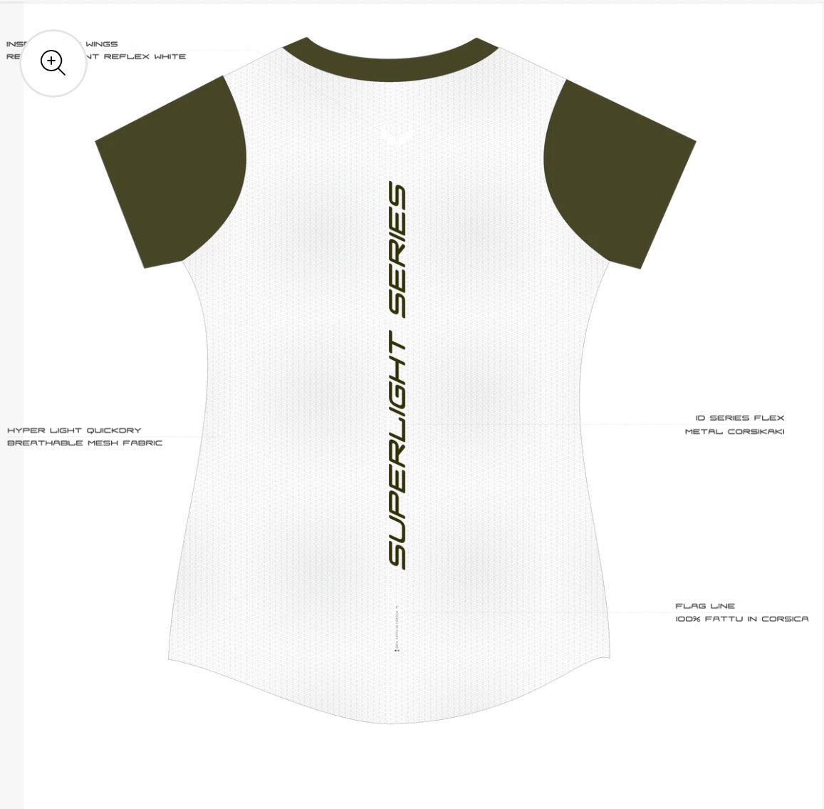 ALTORE T-shirt Bavella 2.1 Superlight Series - W - Corsikaki | Pearl